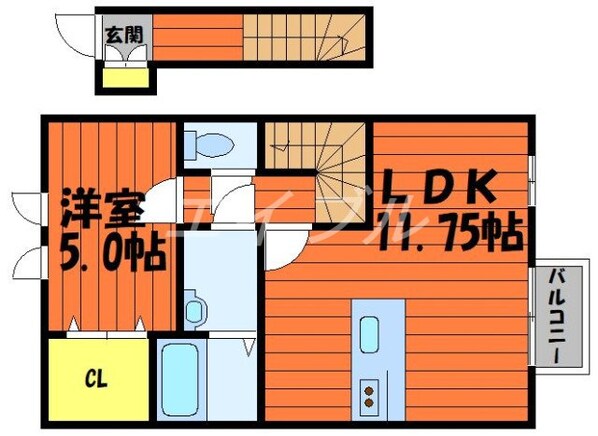 COCO上富井の物件間取画像